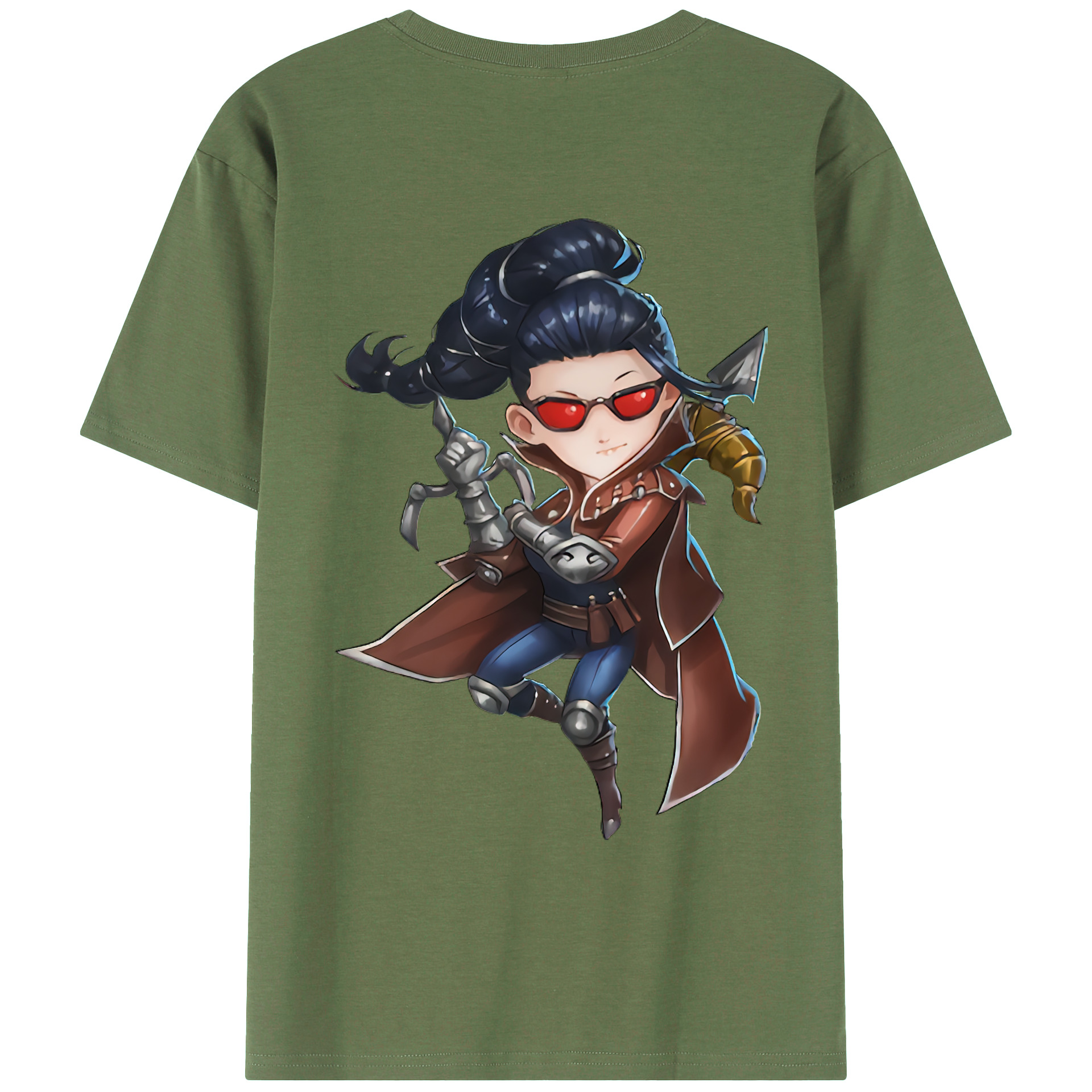 （画像用） リーグ・オブ・レジェンド League of Legends LOL 綿100％ メンズ半袖Tシャツ（バックプリント） 通気性